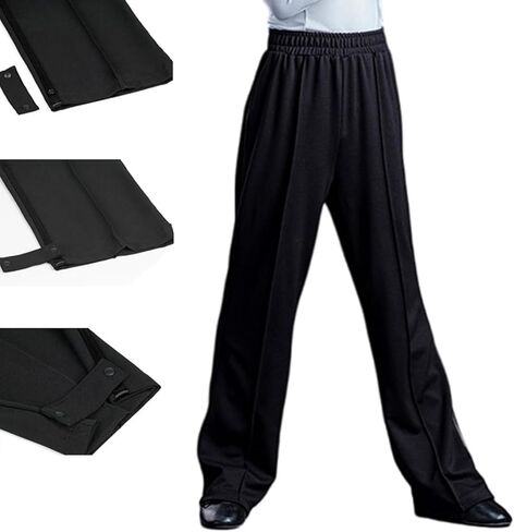 Kids Boys Toddler Striped Latin Modern Dance Pants Elastic Waist Salsa Tango Cha Cha Ballroom Trousers Dancewear Loose in Saudi Arabia