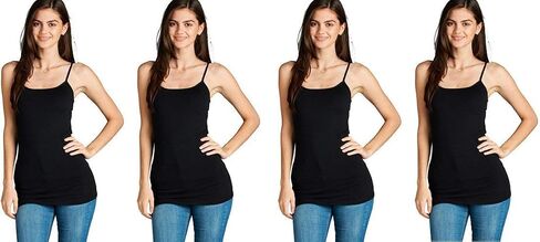4 Pack Active Basic Women's Basic Tank Tops in Saudi Arabia