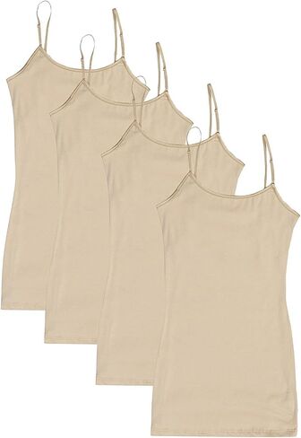 4 Pack Active Basic Women's Basic Tank Tops in Kuwait