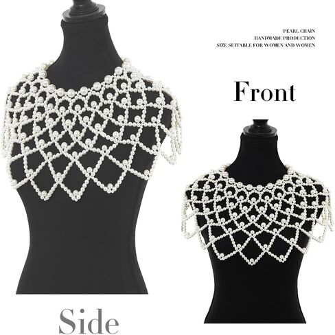 لؤلؤة شال الجسم سلسلة اللؤلؤ الكتف مجوهرات الجسم مثير شرابة الجسم سلسلة الصيف شاطئ الجسم اكسسوارات صحن سلاسل الجسم الطرف in Kuwait