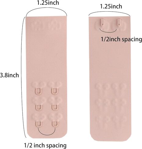 SAMGU Seamless Bra Extenders 2 Hook Women's Smooth Comfortable Bra Extension Strap, 3 Pieces in Saudi Arabia