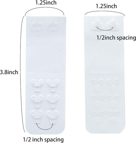 SAMGU Seamless Bra Extenders 2 Hook Women's Smooth Comfortable Bra Extension Strap, 3 Pieces in Saudi Arabia