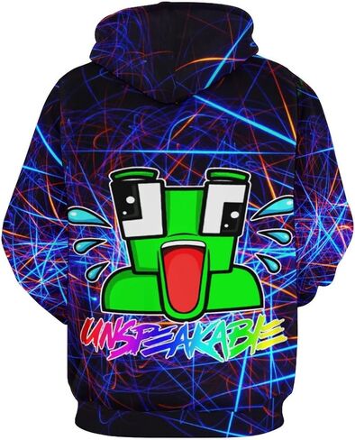 NLIXGVU Kids' Hoodie 3D Print Sweatshirt Soft Pullover Hooded with Big Pockets Fans Gifts for Boys Or Girls Youth, in Kuwait