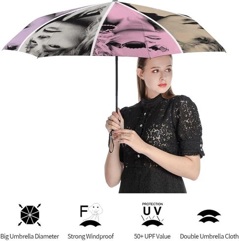 مظلة كبيرة بتصميم تايلور مقاومة للرياح والمطر وسهلة الفتح والاغلاق، مظلة مدمجة محمولة للسفر، مظلة قوية لجميع الاحوال الجوية، هدية لمحبي الحفلات الموسيقية in Kuwait