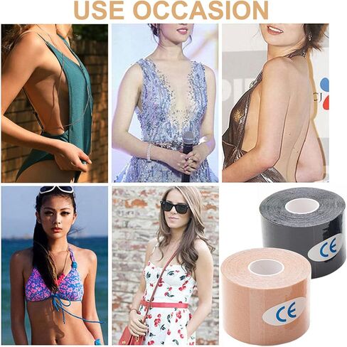 Boobytape لرفع الثدي، شريط المعتوه البتلة عارية الذراعين غطاء الحلمة الثدي الكبير A-E كوب مع بتلات الثدي السيليكون in Kuwait