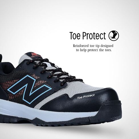 حذاء رجالي من New Balance مركب عند الأصابع Quikshift Industrial، أسود/أسود/أسود، 9 X-Wide in Saudi Arabia