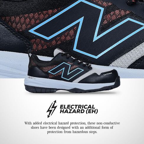 حذاء رجالي من New Balance مركب عند الأصابع Quikshift Industrial، أسود/أسود/أسود، 9 X-Wide in Saudi Arabia