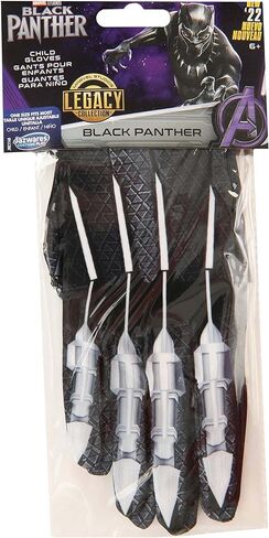 قفازات Marvel Boys Black Panther، قفازات أزياء الهالوين للأطفال الخارقين، للأطفال - مرخصة رسميًا in Kuwait