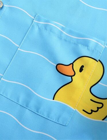 KYKU Men's Casual Button-Down Shirts Hawaiian Shirt Short Sleeve Beach Clothes with Pockets in Kuwait