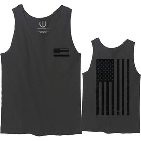 Vintage American Flag United States of America Military Army Marine us Navy USA Men's Tank Top
