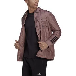 adidas Itavic 3-Stripe Lite Shirt Jacket - Mens Outdoor M