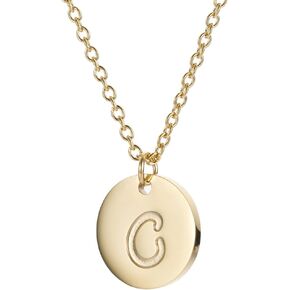 HUAN XUN Gold Silver Initial Disc Necklace Best Jewelry Gifts for Mother Personalized Letter Pendant Initial Necklaces Jewelry Gifts for Women Girls