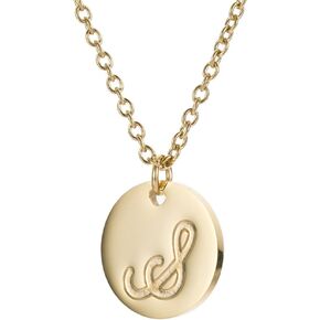 HUAN XUN Gold Silver Initial Disc Necklace Best Jewelry Gifts for Mother Personalized Letter Pendant Initial Necklaces Jewelry Gifts for Women Girls