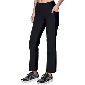 Avalanche Women's Hybrid Pant with Pockets, Elastic Waistband Quick Dry Woven/Knit Straight Leg Pant for Hiking, Casual Wear