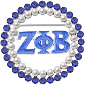 KEYCHIN ZPB Paraphernalia Brooch Pin 1920 Greek Sorority Gifts 1920 Fine Jewelry For Sorority Sisters