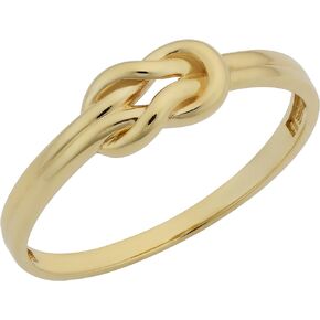 Kooljewelry 14k Yellow Gold High Polish Love Knot Ring
