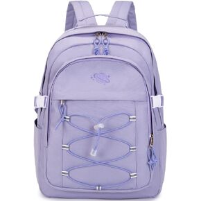 mygreen Casual Daypack Backpacks School Bag College Backpack Lightweight Travel Daypack Large Bookbags for Teens Girls Women High School Middle School Students Black