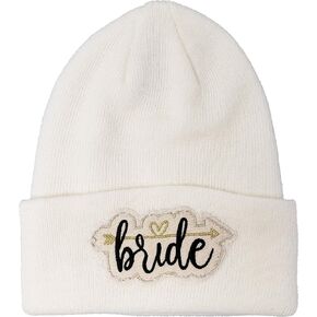 Funky Junque Womens Knit Winter Watch Cap Cuff Beanie Vintage Patch