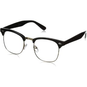 zeroUV - Vintage Inspired Classic Horn Rimmed Nerd Horn Rimmed UV400 Clear Lens Glasses