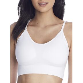 OnGossamer Women's Cabana Cotton Seamless Longline Wireless Bralette
