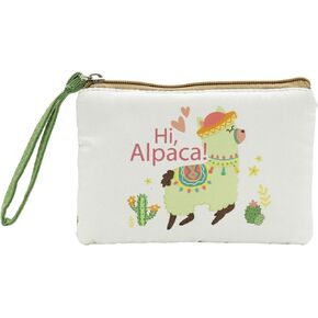 حقيبة مكياج بأوراق استوائية للعملات المعدنية وحقيبة مكياج للهاتف الخلوي مع حزام معصم، هدية للنساء in Kuwait