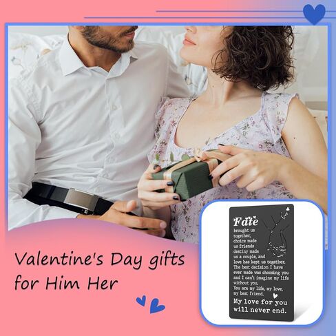 Husband Birthday Card From Wife, Anniversary Card Black Wallet Insert Card, Valentine Gifts for Men Women, Love Gift for Him Her Boyfriend Girlfriend, Romantic Gift Card XCD33 in Saudi Arabia