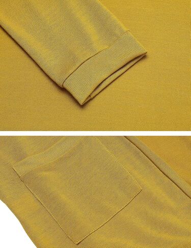 سترات نسائية أساسية طويلة الأكمام خفيفة الوزن ومفتوحة من الأمام من SimpleFun مع جيوب in Kuwait