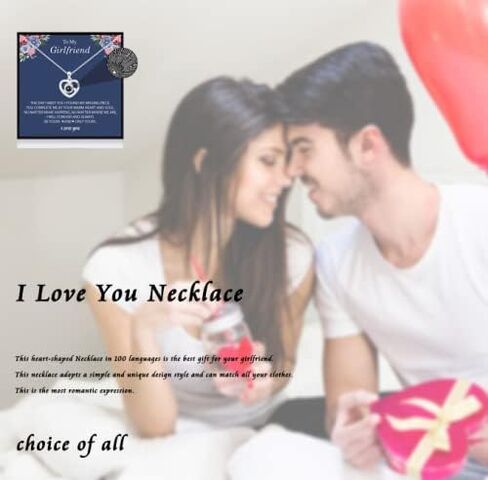 choice of all I Love You Necklace 100 Languages for Girlfriend Necklace Gifts for Girlfriend Valentines Day Gifts for Her in Saudi Arabia