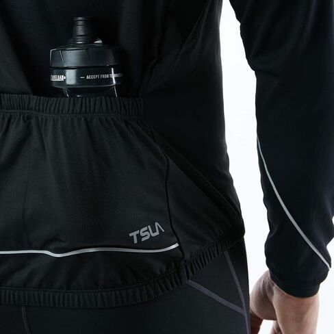 سترات لركوب الدراجات الشتوية للرجال من TSLA، سترة للجري للتمرين في الطقس البارد، سترة واقية من الرياح الحرارية الناعمة للدراجة in Saudi Arabia