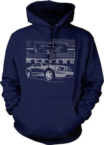 Lucky Ride MUSTANG PONY HOODIE GRILL WITH FORD CAR HOODED SWEATSHIRT in Kuwait