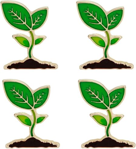 2 قطعة براعم الفاصوليا المينا بروش دبابيس جميلة أوراق النبات المينا دبابيس لطيف طية صدر السترة دبوس لحقائب الظهر الملابس أكياس جميلة Broches مجوهرات للنساء الرجال in Kuwait