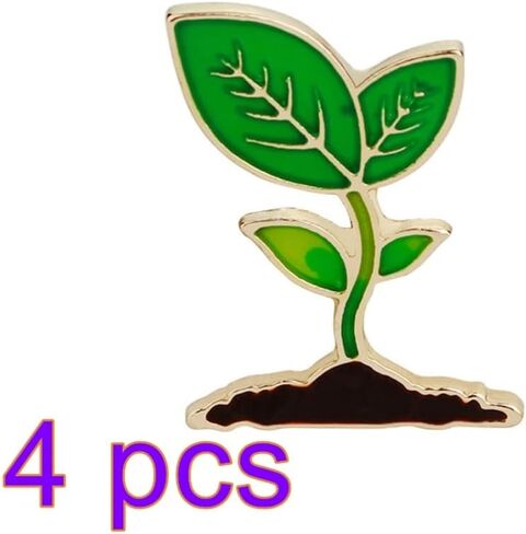 2 قطعة براعم الفاصوليا المينا بروش دبابيس جميلة أوراق النبات المينا دبابيس لطيف طية صدر السترة دبوس لحقائب الظهر الملابس أكياس جميلة Broches مجوهرات للنساء الرجال in Kuwait