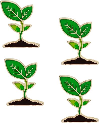 2 قطعة براعم الفاصوليا المينا بروش دبابيس جميلة أوراق النبات المينا دبابيس لطيف طية صدر السترة دبوس لحقائب الظهر الملابس أكياس جميلة Broches مجوهرات للنساء الرجال in Kuwait