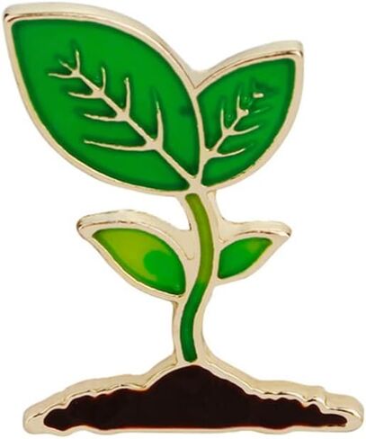 2 قطعة براعم الفاصوليا المينا بروش دبابيس جميلة أوراق النبات المينا دبابيس لطيف طية صدر السترة دبوس لحقائب الظهر الملابس أكياس جميلة Broches مجوهرات للنساء الرجال in Kuwait