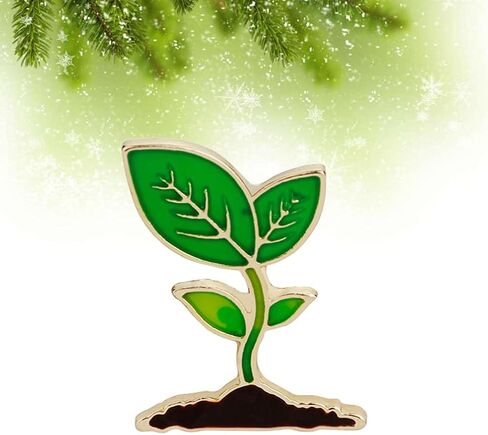 2 قطعة براعم الفاصوليا المينا بروش دبابيس جميلة أوراق النبات المينا دبابيس لطيف طية صدر السترة دبوس لحقائب الظهر الملابس أكياس جميلة Broches مجوهرات للنساء الرجال in Kuwait