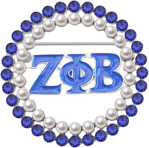 KEYCHIN ZPB Paraphernalia Brooch Pin 1920 Greek Sorority Gifts 1920 Fine Jewelry For Sorority Sisters in Saudi Arabia