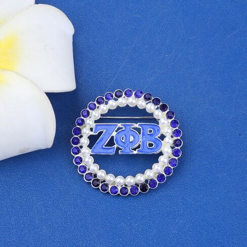 KEYCHIN ZPB Paraphernalia Brooch Pin 1920 Greek Sorority Gifts 1920 Fine Jewelry For Sorority Sisters in Saudi Arabia