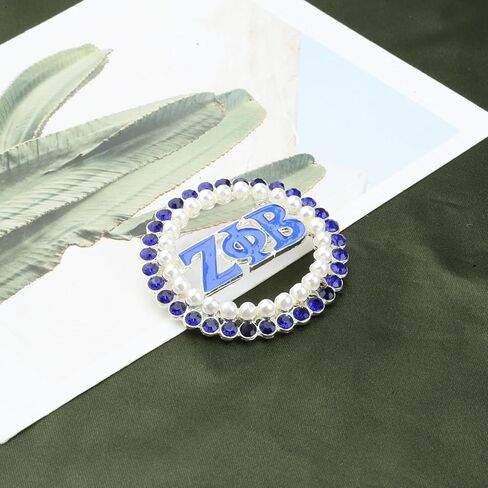 KEYCHIN ZPB Paraphernalia Brooch Pin 1920 Greek Sorority Gifts 1920 Fine Jewelry For Sorority Sisters in Saudi Arabia