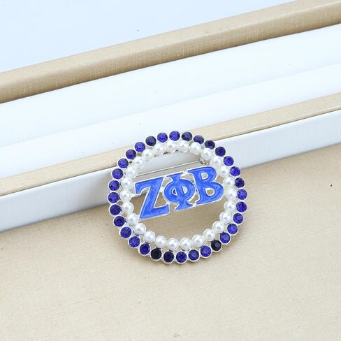 KEYCHIN ZPB Paraphernalia Brooch Pin 1920 Greek Sorority Gifts 1920 Fine Jewelry For Sorority Sisters in Saudi Arabia