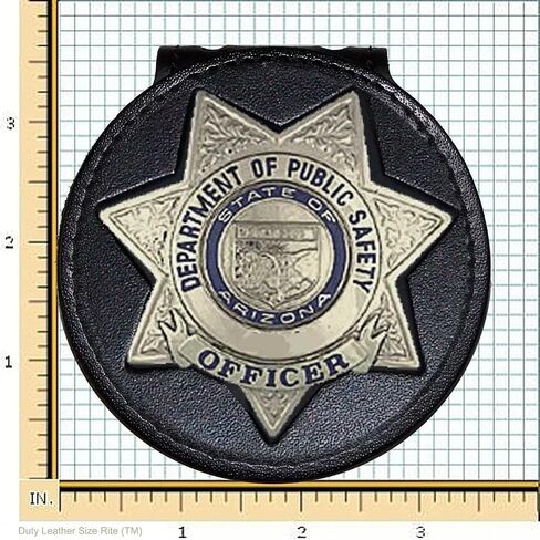 Arizona State DPS Belt Clip Badge Holder with Pocket and Chain in Saudi Arabia