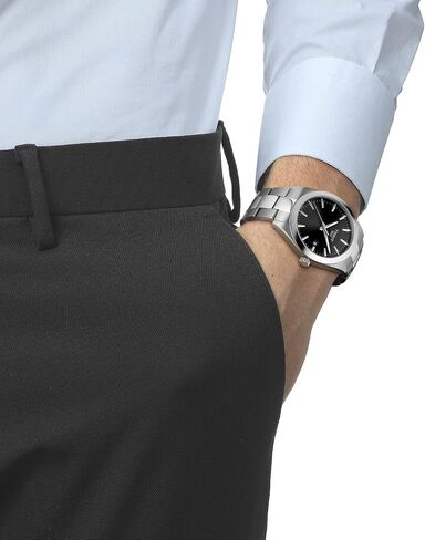 Tissot Mens Gentleman Stainless Steel Dress Watch Grey in Saudi Arabia