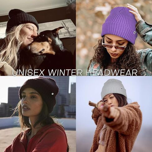 قبعة الوافل الكلاسيكية للرجال والنساء الشتاء مكبلة قبعة متماسكة دافئة سميكة طبقة مزدوجة طويلة مترهل قبعات صغيرة ناعمة in Kuwait