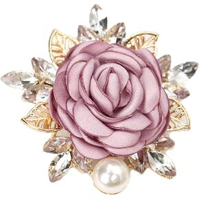 Rose Flower Accessories Brooches Wedding Bridal Bouquet Brooch Pin Hairpin for Women
