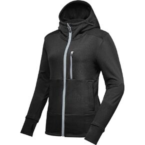 سترة جري نسائية شتوية خفيفة الوزن من الصوف الدافئ من Little Donkey Andy تسمح بالتهوية، سترة حرارية للتنزه سيرًا على الأقدام in Kuwait