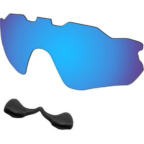 Predrox Radar Pace Lenses & Nose Pieces Replacement for Oakley Sunglass OO9333 Polarized