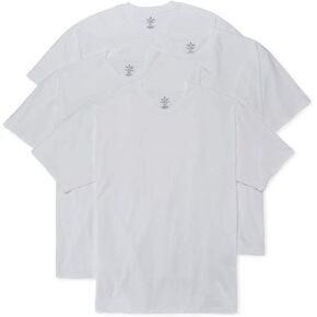 قمصان ستافورد القطنية المخلوطة باللون الأبيض ذات الرقبة الدائرية مكونة من 3 قطع in Kuwait