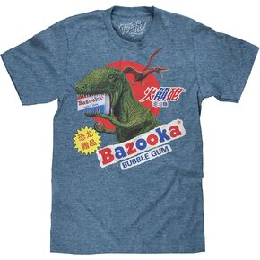 Tee Luv Bazooka Bubble Gum Candy Shirt - Bazooka Dinosaur Chinese Logo T-Shirt