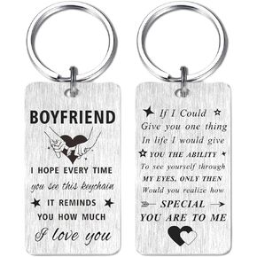 Valentines Gifts for Him Boyfriend- Men Valentines Day Keycahin for Boyfriend from Girlfriend Romantic