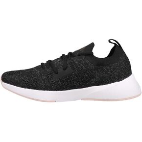 PUMA Flyer Runner Women Sneaker, Black/White/Pink, 8.0 US