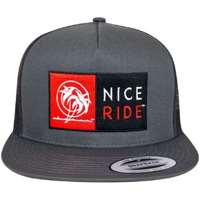 N-R Combo Charcoal Classic 6006 Snapback Trucker Baseball Hat